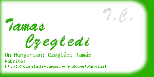 tamas czegledi business card